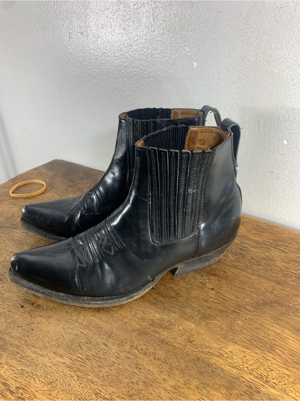 Vintage cowboy leather boots